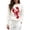 White-1, variant on Crewneck Pullover Sweater With Lobster Pattern Casual Loose Knit Top For Fall Winter
