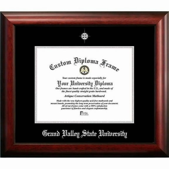 Campus Images MI980SED-108 10 x 8 in. Grand Valley State University Silver Embossed Diploma Frame
