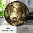 thumbnail image 4 of Boho Gentle Deer and Forest Path Suncatchers for Windows, Stained Glass Window Hangings,Hand-Painted Glass Panel Perfect for Home Decorr, 4 of 6