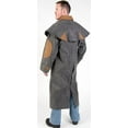 thumbnail image 3 of XL  Mens Oilskin Western Australian Waterproof Duster Coat Jacket 23101GR, 3 of 5