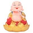 thumbnail image 1 of Solar Laughing Buddha Toy, Laughing Automatic Solar Buddha Statue Toy  for Window Red,Golden, 1 of 7