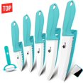 thumbnail image 1 of Myvit Ceramic Knives Set, Knives de Cocina de Cerámica de 6 Piezas con Tapas, Cuchillo de chef de 6", Cuchillo de Pan Dentado de 6", Cuchillo Paring de Frutas de 5",4",3" y Pelador, 1 of 6