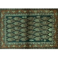 thumbnail image 1 of Ahgly Company Indoor Rectangle Persian Turquoise Blue Traditional Area Rugs, 2' x 3', 1 of 4