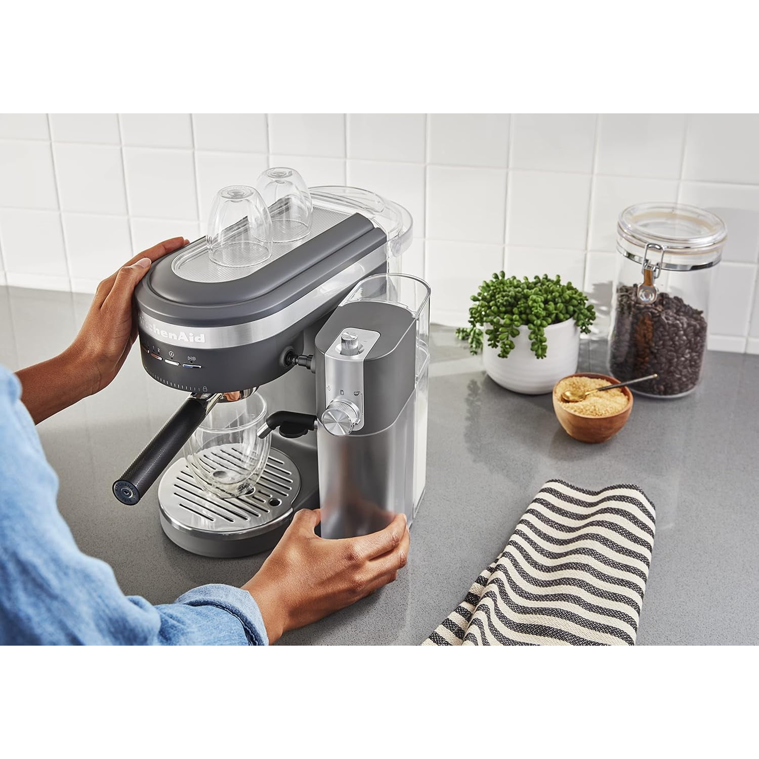KitchenAid Semi-Automatic Espresso Machine with Free Automatic Milk Frother
