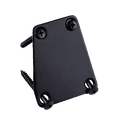 thumbnail image 2 of LOOKSEVEN 3 Colors Guitar Trapezoid Neck Plate with Screws 4 Hole for Electric Guitar-Black, 2 of 5