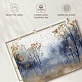 thumbnail image 6 of Elephant Stock Speckled Blue Forest I Wall Art - Horizontal Canvas Wall Art - Living Room Wall Decor - Nature Canvas - Brown And Blue Decor - 36" x 24", 6 of 8