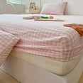 thumbnail image 2 of Washed Cotton Fitted Sheet Non Slip Fitted Sheet Elastic Band Around Mattress Cover Bed Cover And Pillowcase, 2 of 7