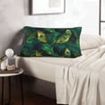 thumbnail image 6 of Daiia Peacock Feathers2 Bedding Waterproof Pillow Protector Zippered Queen – Bed Bug Proof Pillow Encasement-16"x24", 6 of 6
