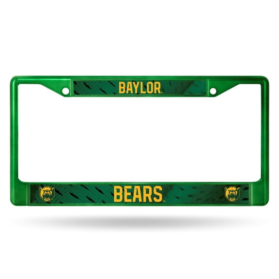Baylor University Chrome Metal License Plate Frame
