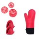 thumbnail image 1 of BEMS-(Rojo) Guantes de Horno Profesionales, Guantes de Cocina de Silicona, Guantes anticalor, Guantes extendidos para Pizza y Cocina, 1 of 5