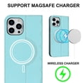 thumbnail image 2 of Magnetic Close Theft Protection Case For Iphone 12 Pro Max, Fit Maganetic Charging, Pu Leather + Tpu Material, Wallet Design, Card Slots, 2 of 5
