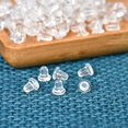 thumbnail image 3 of Silicone Earring Backs - 1000 Soft Clear Ear Safety Backs, 3 of 5