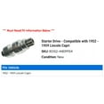 thumbnail image 2 of Starter Drive - Compatible with 1952 - 1959 Lincoln Capri 1953 1954 1955 1956 1957 1958, 2 of 2