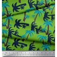 thumbnail image 3 of Soimoi Green Rayon Fabric Palm Tree Print Fabric by the Yard 42 Inch Wide, 3 of 3