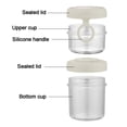 thumbnail image 4 of Reusable Plastic Oatmeal Containers with Leakproof Lids and Ring Handles, 2-Pack, 18.3x10x10 cm, Stackable Breakfast Cups for Cereal, Yogurt, Snack Storage, Assorted Colors, 4 of 7