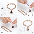 thumbnail image 4 of Paw Urn Locket Stainless Steel Chain Link Bracelet Cremation Jewelry for Dog Ashes Funeral Urn Bracelet for Ashes Holder, 4 of 5