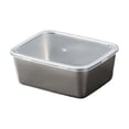 thumbnail image 1 of Oioii Stainless Steel Sealed Food Storage Container Set with Lids, 4 Grid Crisper, Freezer & Refrigerator Safe, for Household Food and Tableware Organizing,Clear, 1 of 6