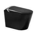 thumbnail image 7 of Starry Night Light Smart Toilet with Bidet Built In  Modern Design For  Bathroom Auto Open/Close Seat Foot Sensor LED Display,Night Light Warm Water & Dryer,Matte Black, 7 of 7