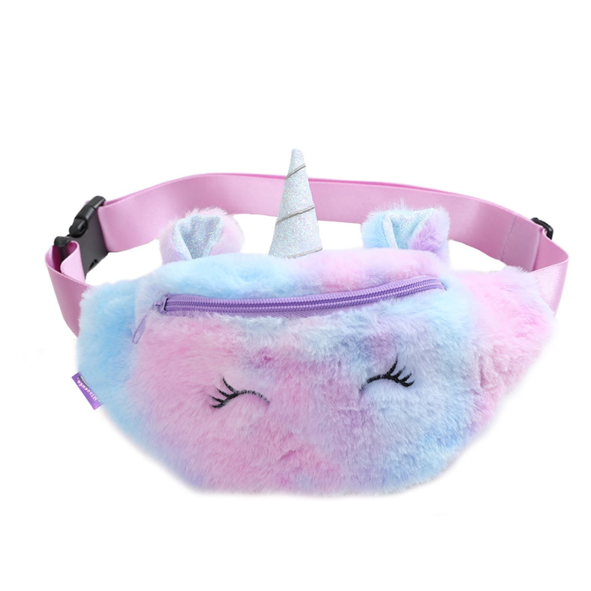 Plush Fanny Pack, Cute Animal Style Fluffy Waist Belt Bag Crossbody ...