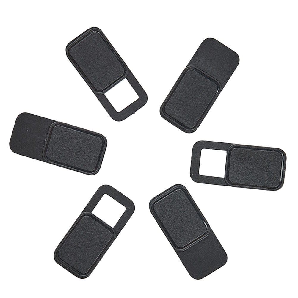 FOMIYES 6Pcs Web Camera Cover Durable Material Black Slider for Privacy and Protection Use