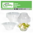 thumbnail image 4 of 8oz Round Clear Disposable Dessert Sundae Cups - Clear Plastic Ice Cream Bowls for Parties, Weddings, and Catering - BPA-Free, Stackable, Dessert Cups, Yogurt, Parfait, Fruits, Serving Bowls (500), 4 of 7