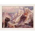 thumbnail image 2 of Unknown 14x12 Black Ornate Wood Framed with Double Matting Museum Art Print Titled - Grand Canyon, Yellowstone National Park Wyoming, 2 of 4