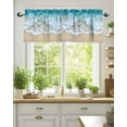 thumbnail image 2 of Ocean Beach Valances for Windows Summer Sand Waves Nature Valance Rod Pocket Light Filtering Short Window Treatments Curtains for Kitchen Bathroom Living Room Bedroom, 1 Panel, 42 x 12 Inch, 2 of 7
