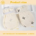 thumbnail image 3 of Newborn Not Scratch Hand Protectors Cotton Mittens Breathable Washable Baby Gloves Comfortable for Delicate Skin Care Multicolor, 3 of 4