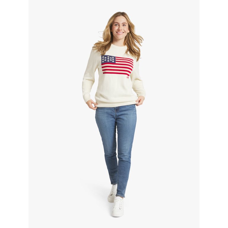Chaps Men's Long Sleeve Flag Crewneck Sweater photo 8