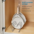 thumbnail image 3 of iDesign Classico Steel Kitchen Pot and Pan Rack Organizer, 13-Inch, Chrome, 3 of 6