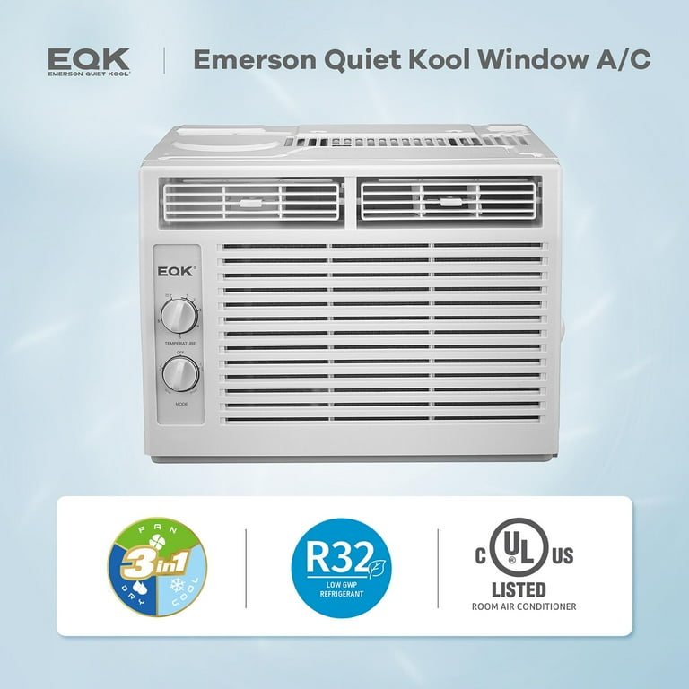 Emerson Quiet Kool 5,000 BTU 115-Volt 150 Sq. Gt. Window Air