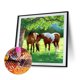 thumbnail image 2 of Kit de pintura de diamante 5D DIY mosaico de caballo de pradera de taladro cuadrado completo (N216) Sywqhk Decoración hogareña, 2 of 9