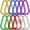 Mix-Color, variant on 12Pack Big Chunky Plastic Hop Chain for Men, 80s 90s Costume Rapper Chain, Hop Turnover Necklace Bulk for Halloween Punk, 32in/36in