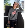 thumbnail image 2 of Pug Heart Eyes Sweatshirt Men -Smartprints Designs, Male Medium, 2 of 4