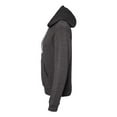 thumbnail image 3 of J America J8871 Adult Tri-Blend Fleece Pullover Hoodie - Black Triblend- Extra Large, 3 of 3