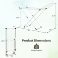 thumbnail image 3 of Gymax Folding Clothes Drying Rack w/ Adjustable Wings 20 Drying Rails No Assembly, 3 of 10