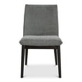 thumbnail image 3 of Moe's Home Collection CHARLIE Fabric Dining Chair -Set of Two Grey Color, 3 of 5