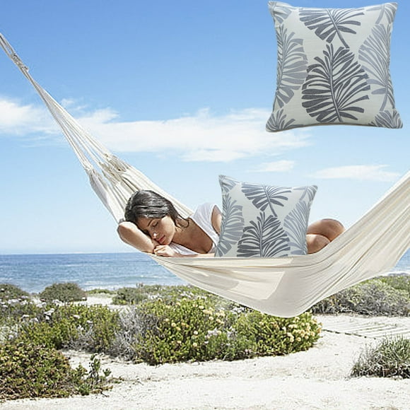 onlyliua Buscador de Regalos Fundamental Almohada de Hoja de Palma para Sofá de Noche, Cojín Grande Estilo Playa
