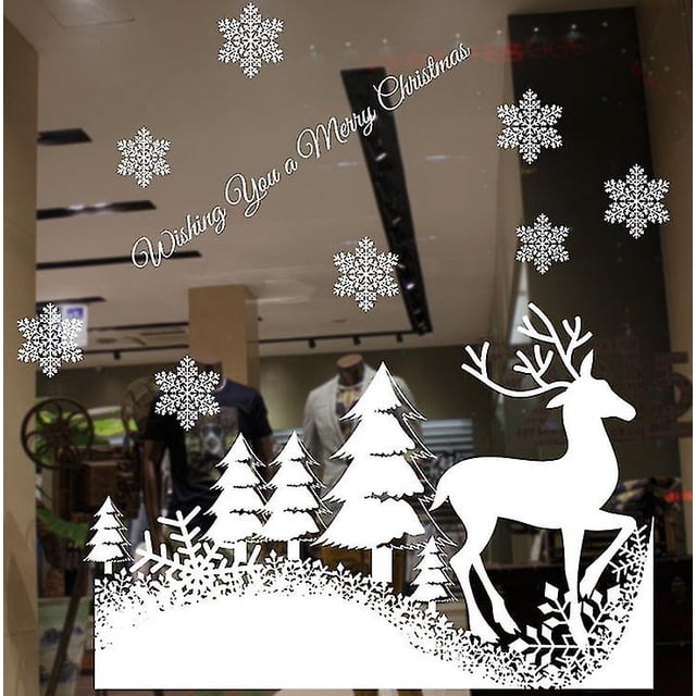 Pegatinas navideñas Sin pegamento Pegatinas electrostáticas Pegatinas decorativas navideñas