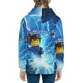 thumbnail image 4 of Ninjago Kids Zip-Up Hoodie 3d Print Hooded Sweatshirt With Packet For Boys Girls, 4 of 7