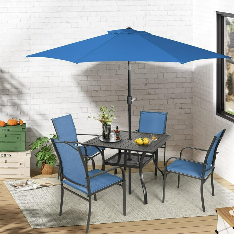 2 inch patio umbrellas Double Top Patio Umbrella - Push Button Tilt