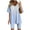 Blue 1, variant on XuJwPNcy Women's Two Piece Sets V Neck Short Sleeve Casual Tops with Biker Shorts Loose Athletic Workout Sets