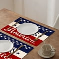 thumbnail image 4 of Dmlowu 4th of July Decorations Placemats 12x18" Non-Slip Table Mats Stain Proof Insulation Memorial Day Decorations Outdoor Placemats for Dinner Party Table Hotel Home Decoration, 4 of 7