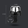thumbnail image 2 of SINOYYONM Bicycle bell 2 pieces silver, 2 of 5