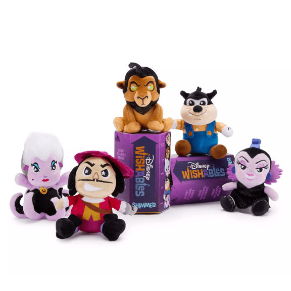 Disney Parks Wishables Shimmer Mystery Plush Villains Micro New