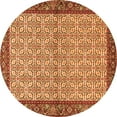 thumbnail image 1 of Ahgly Company Indoor Round Persian Orange Traditional Area Rugs, 7' Round, 1 of 1