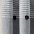 thumbnail image 6 of Lush Decor Farmhouse Button Stripe Yarn Dyed Woven Cotton Shower Curtain, 72x72, Gray, Single, 6 of 9