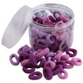 thumbnail image 1 of 100PCS Kids Ponytail Holders Solid Color Hair Ties Elastic Hair Bands with Box, 1 of 10