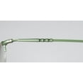 thumbnail image 6 of NEW JAZZ 144 MENS/WOMENS DESIGNER HALF-RIM LIGHT GREEN DURABLE COMFORTABLE POPULAR STYLE FRAME DEMO LENSES 46-20-0 FLEXIBLE HINGES EYEGLASSES/EYEWEAR, 6 of 9