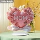 thumbnail image 5 of Decoraciones de mesa para el Día de la Madre, placa acrílica de 20 cm, letreros con rosas y corazones rosas para la mejor mamá de la historia, decoración de granja familiar., 5 of 6